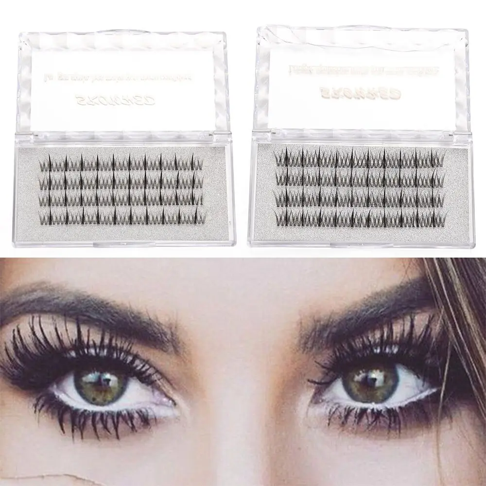

4 Lines Handmade Cluster Lash Professional Segment Lashes 0.07mm C Volume False Eyelashes Individual Cluster Eye Lashes