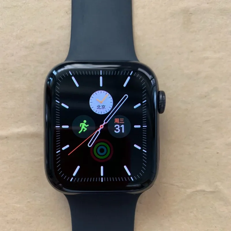 

Stainless Steel Watch Series 4 Original Black Sport Men's Smartwatch Smart Fitness Watch 44MM