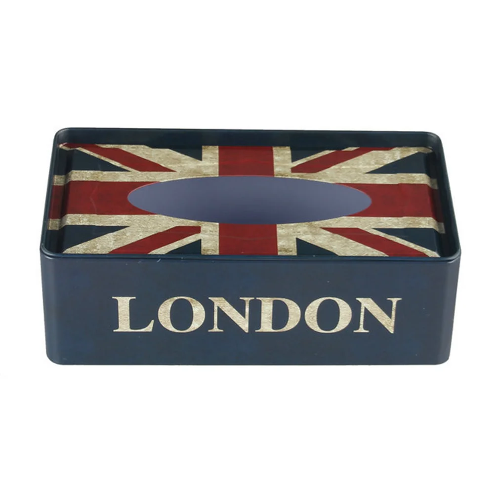 

Tissue Box Iron Napkin Box Desktop Decoration European Style Napkin Holder