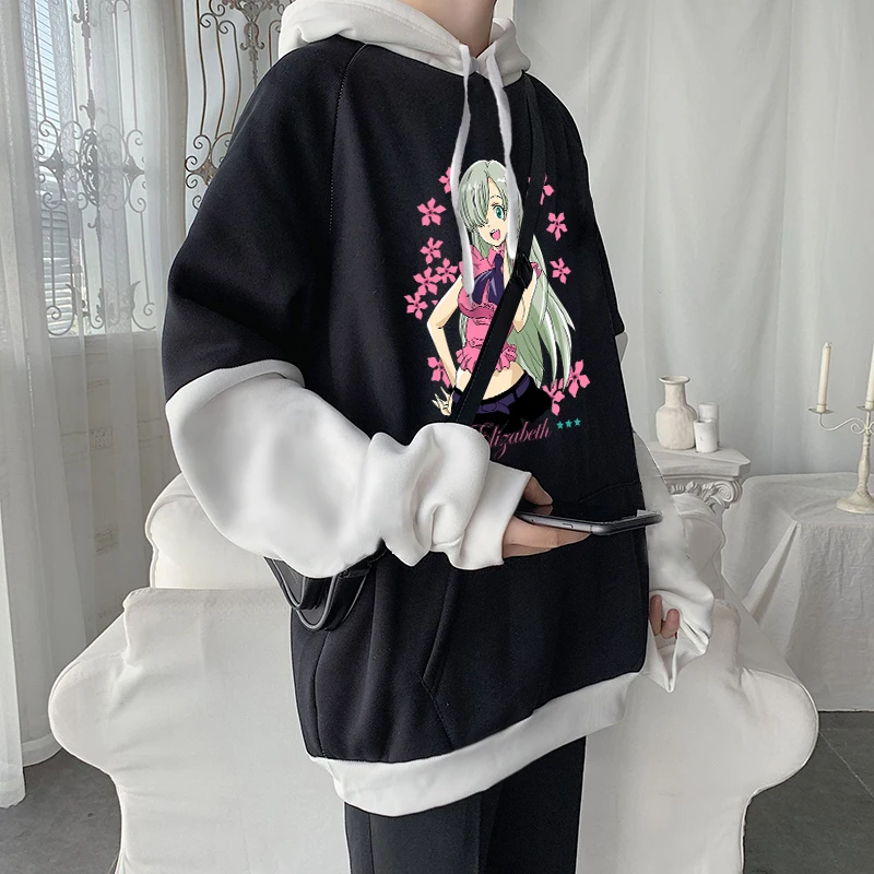 Harajuku аниме Семь смертных грехов Элизабет Лайонс толстовки для мужчин и женщин