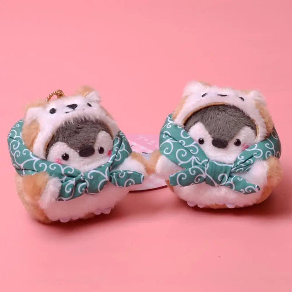 

Plush Keychain Lovely Shape Mini Collectible Stuffed Cartoon Doll Keychain Doll Pendant for Backpack