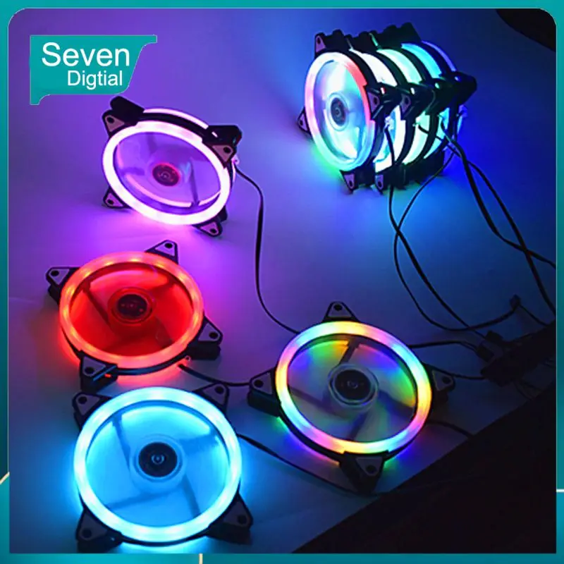 

Colorful Radiator 23db Super Mute 1200 Rpm Cooling Fan 20000h 4-pin Pwm Computer Case Fan 12cm Cooler Dc12v