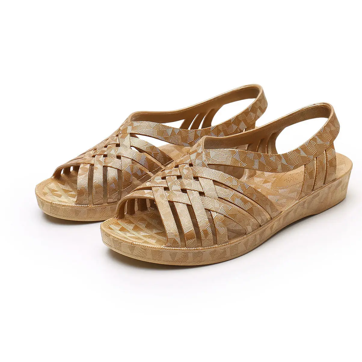 Сандалии женские домашние на плоской подошве Нескользящие пластиковые