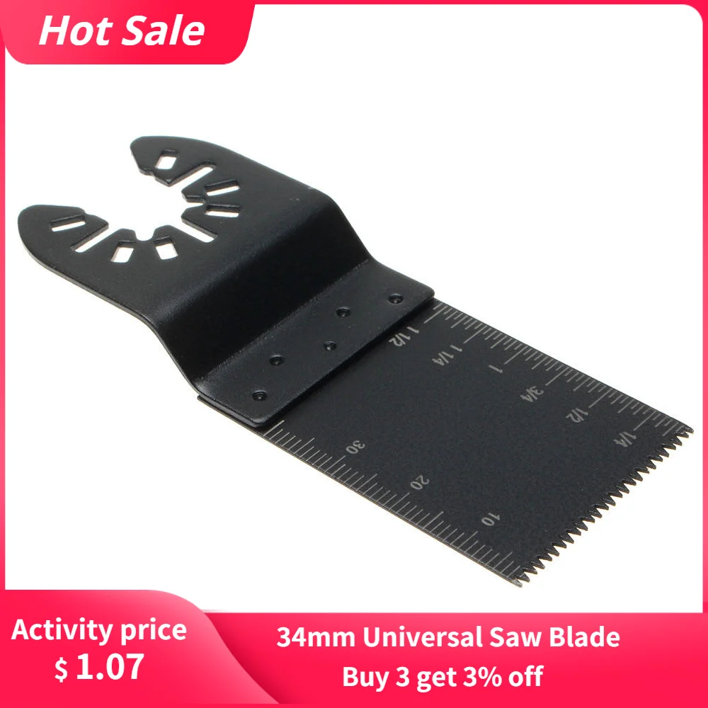 

1 шт. 34 мм универсальный набор лезвий для пилы Осциллирующий Инструмент прямые многофункциональные инструменты режущие лезвия для пилы по дереву для ремонта электроинструмент