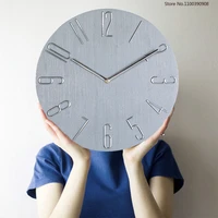 nordic household wall clock living room modern minimalist personality creative fashion bedroom silent wall mounted watch relojes