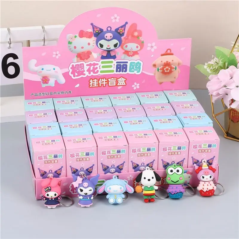 Sanrio мультфильм kuromiMy melodyCinnamoroll аниме кукла слепая коробка брелок детская милая