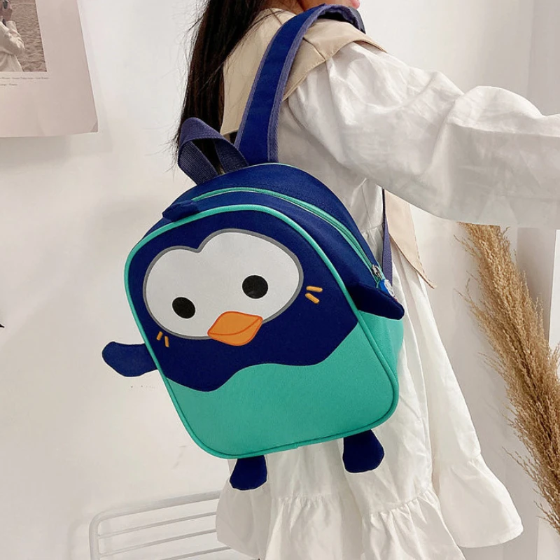 Girls Boys Small Schoolbags In Kindergarten Cute Cartoon Penguin Children Schoolbag Anti Splash Student Backpack