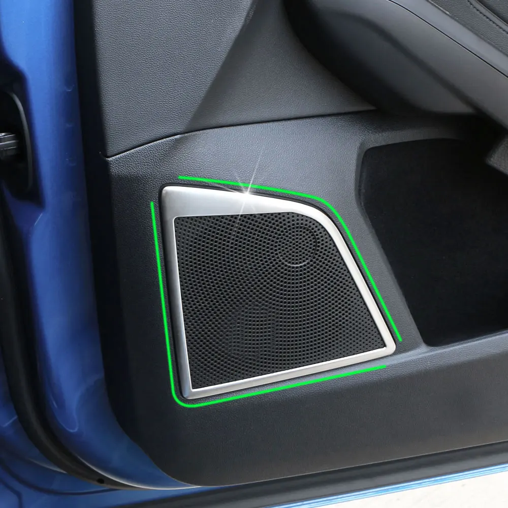 

Door Speaker Audio Sound Circle Panel Frame Cover Trim for Ford Focus 4 MK4 2019-2022 Stainless Steel Car Accessories