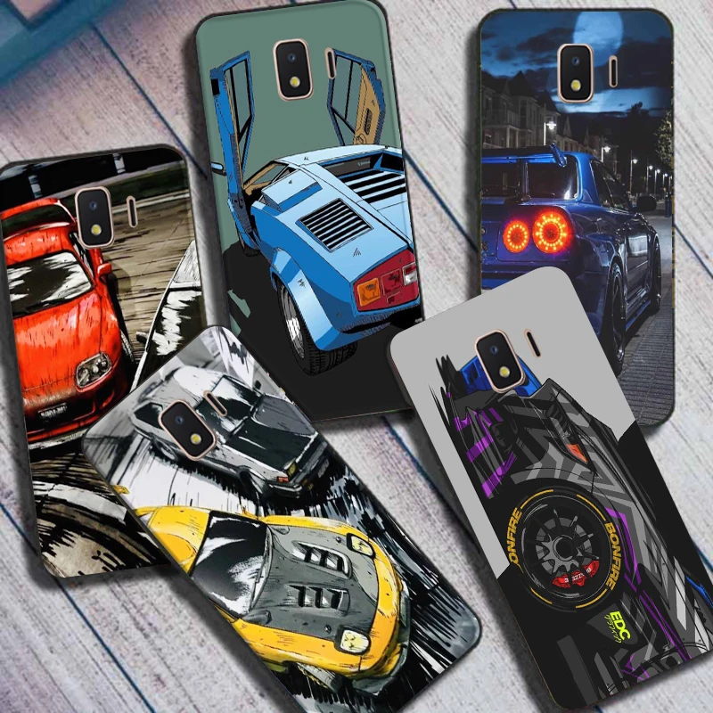 JDM Sports Car Case For Samsung Galaxy J2 Core Silicone Back Cover Phone Cases For Samsung J2Core 2018 J 2 SM-J260F J260F Bumper