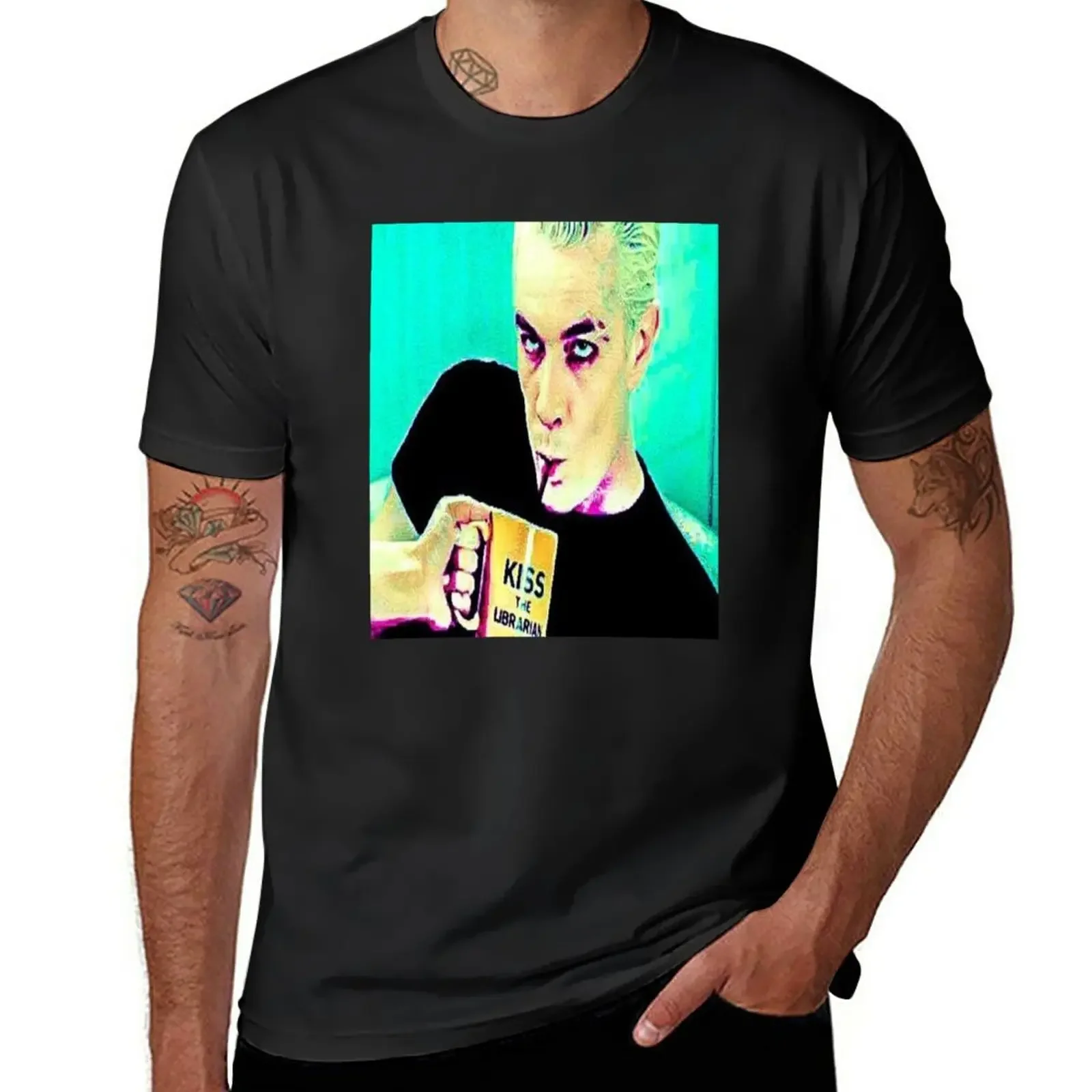 Футболка для мальчиков Kiss The librarik быстросохнущая белая кавайная одежда мужские