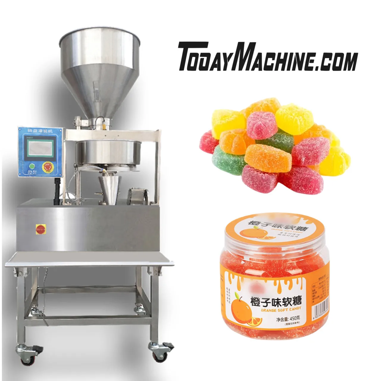 

Small Volumetric Cup Filler Sesame Seed Salt Sugar Rice Granule Food Filling Machine