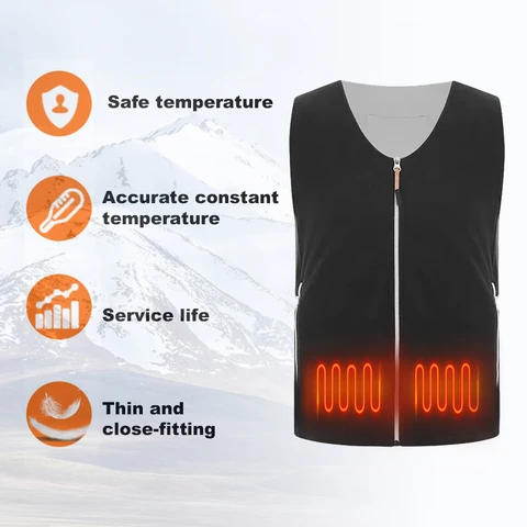 USB Подогреваемый жилет из полиэстера
