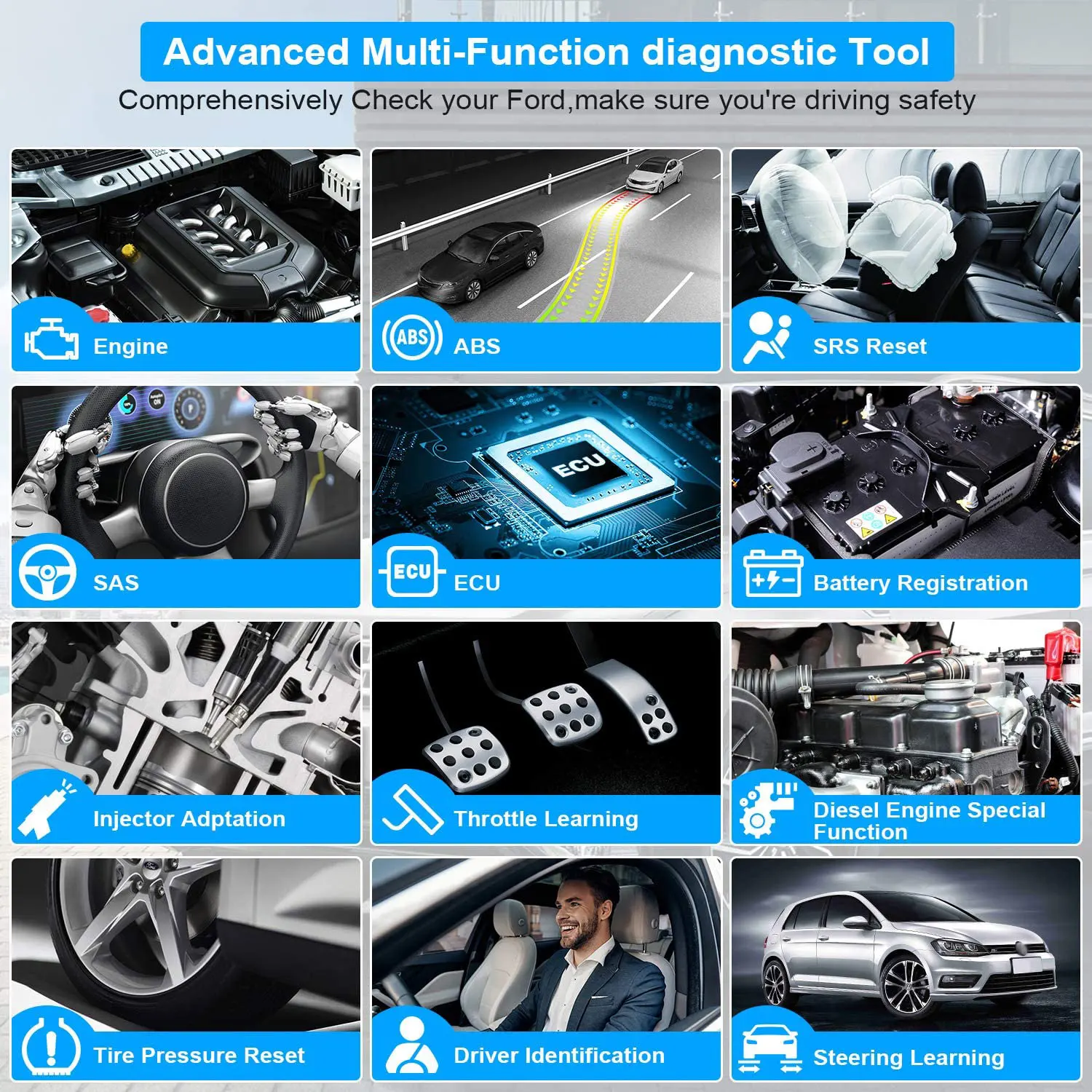 Автомобильный диагностический сканер Autophix 7610 Obd2 автомобильный прибор для сброса