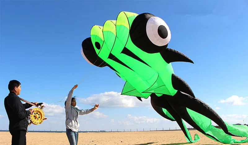 Бесплатная доставка летающий змей с рыбой для взрослых воздушные змеи золотой