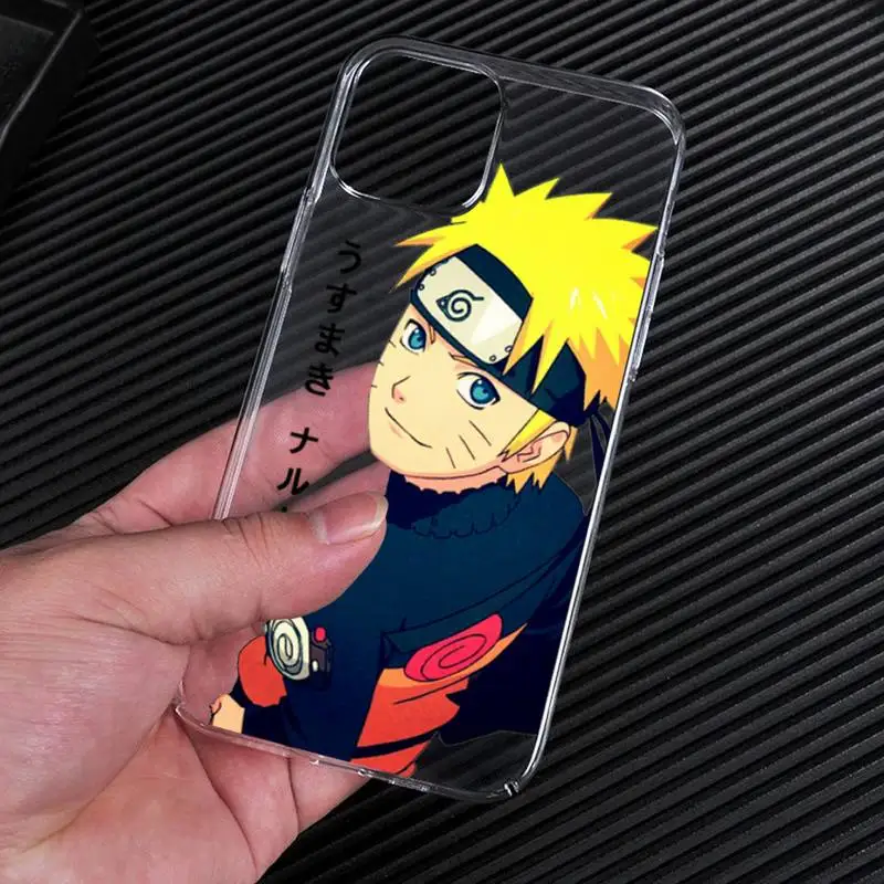 Чехол удзумаки Наруто для телефона iphone 13 12 11 Pro Max Mini XS 8 7 Plus X SE 2020 XR прозрачный