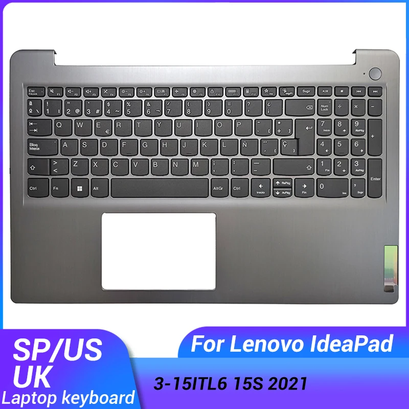 Новинка для Lenovo IdeaPad 3-15ITL6 15S 2021 испанская/Великобритания/США клавиатура с упором