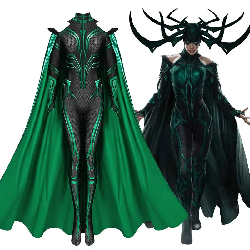 Костюм для косплея Hela Тора 3 Ragnarok Supervillain костюм женский на Хэллоуин