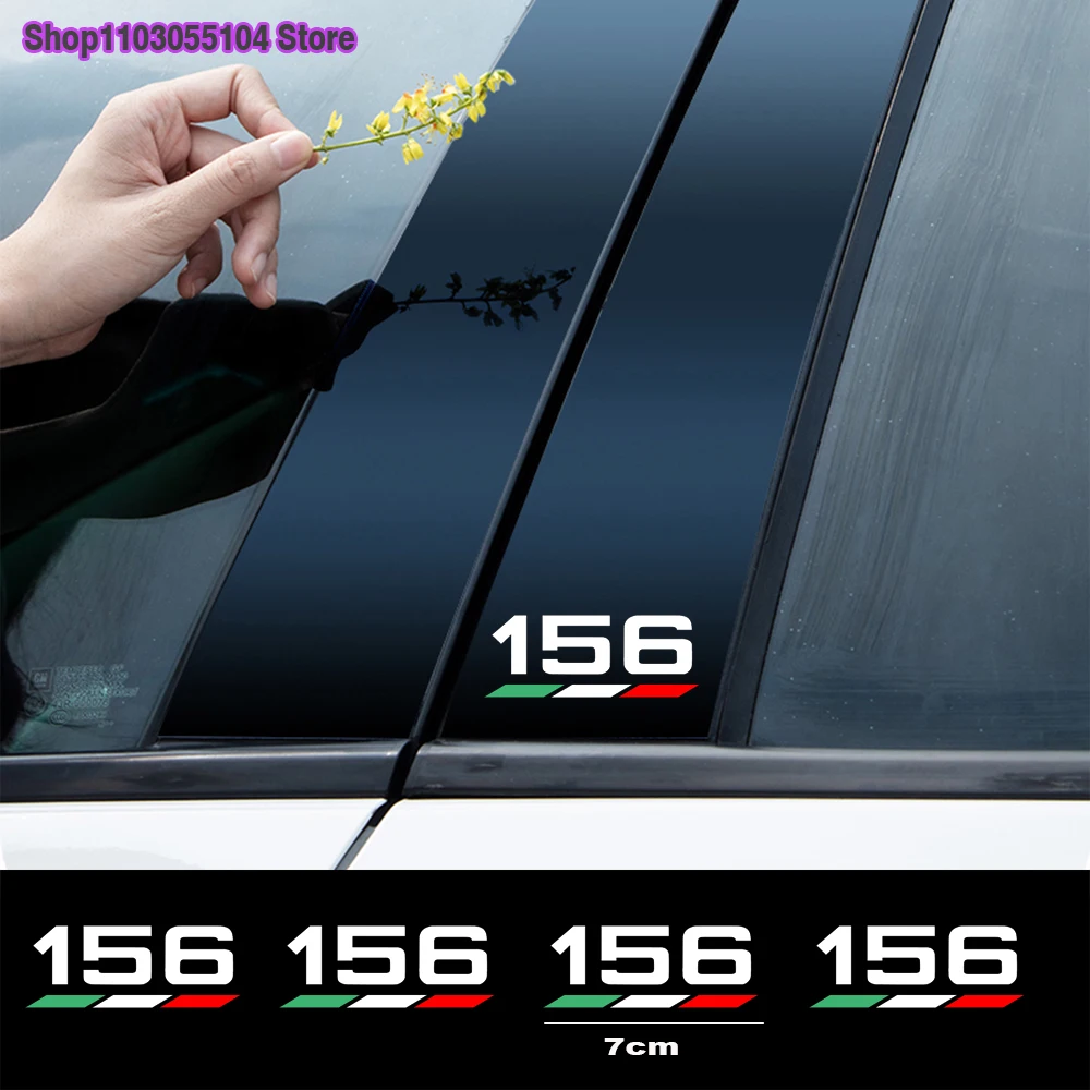 

4 шт. светоотражающая наклейка на кузов автомобиля для Alfa Romeo Giulietta Mito Giulia Stelvio Brera 147 156 159