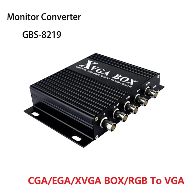 

GBS-8219 Video Converter XVGA Box CGA/EGA/RGB/RGB/RGBHV/VGA Replace The Old Industrial CRT Display Converter New US Plug