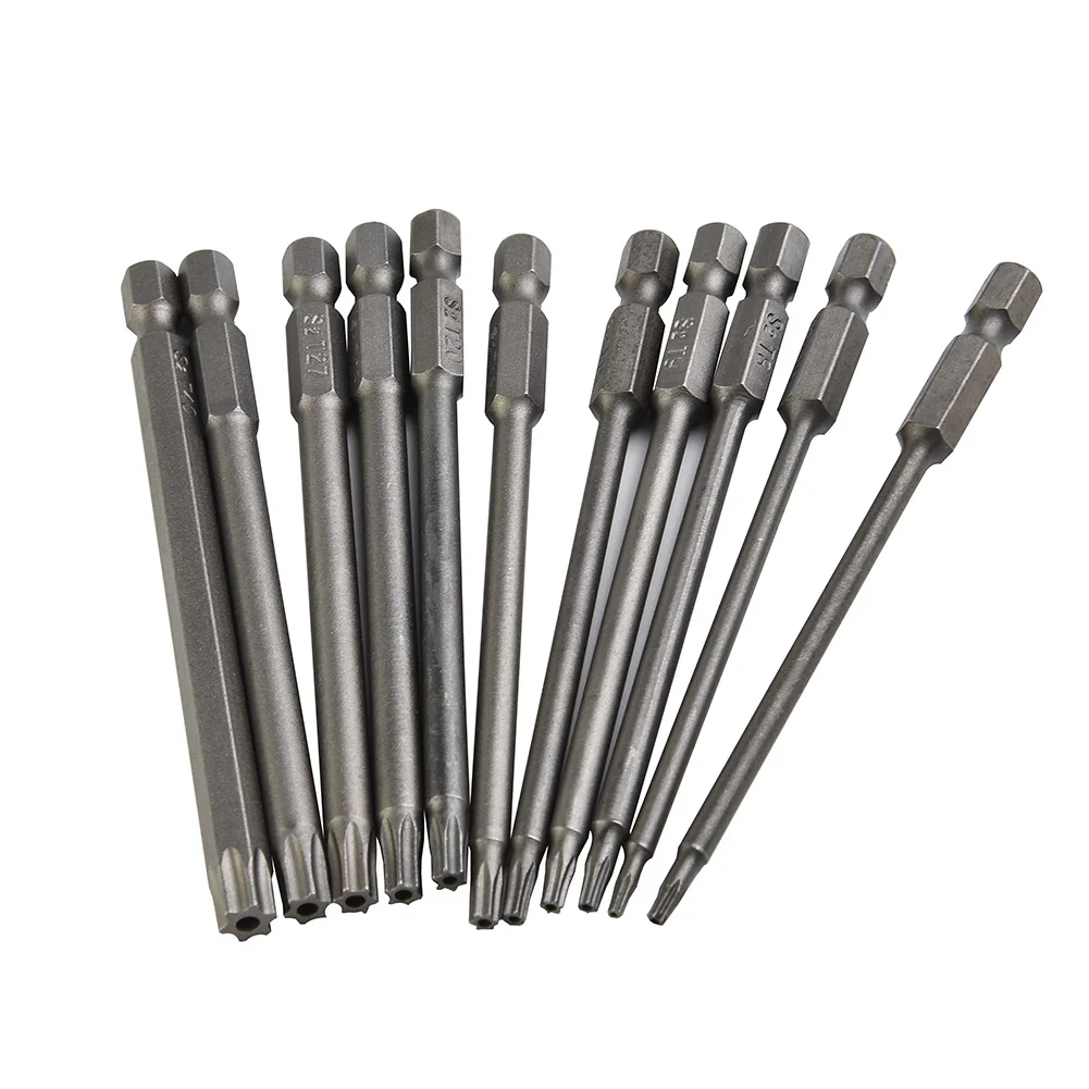

Hand Tools Torx Screwdriver Bit Equipment Hardness Magnetic Head Security Workshop 100mm Assorted High Quality