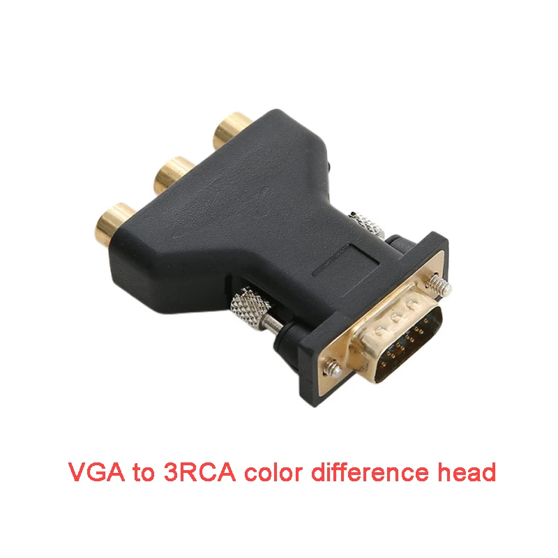 Высококачественный адаптер VGA-RCA переходник для видеоразъема 3RCA в HD 15-контактный