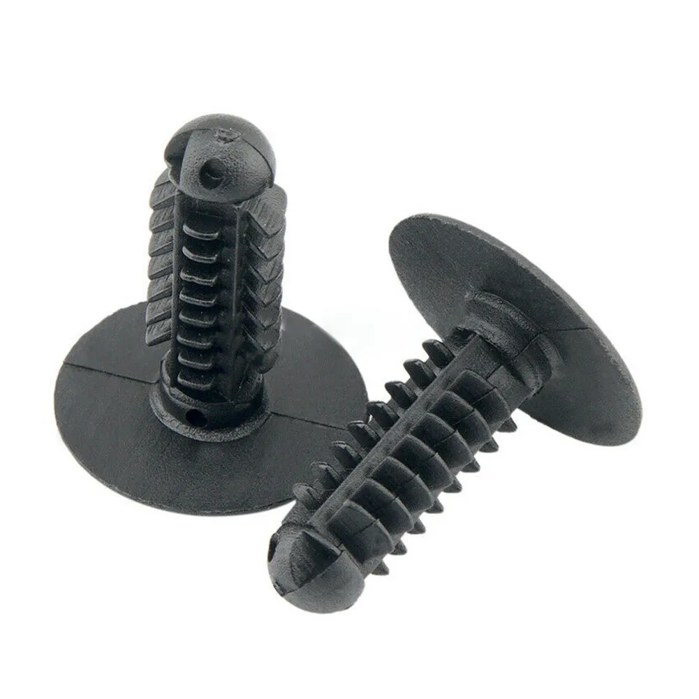 

100pcs Fastener 18mm Head 8mm Hole Accessory Car Clips Dark Grey Parts