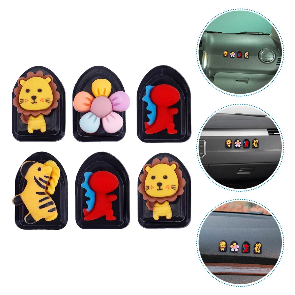 

6pcs Car Headrest Hooks Car Hooks Cartoon Storage Hooks for Umbrellas Keys Handbags Holder Car Accessories