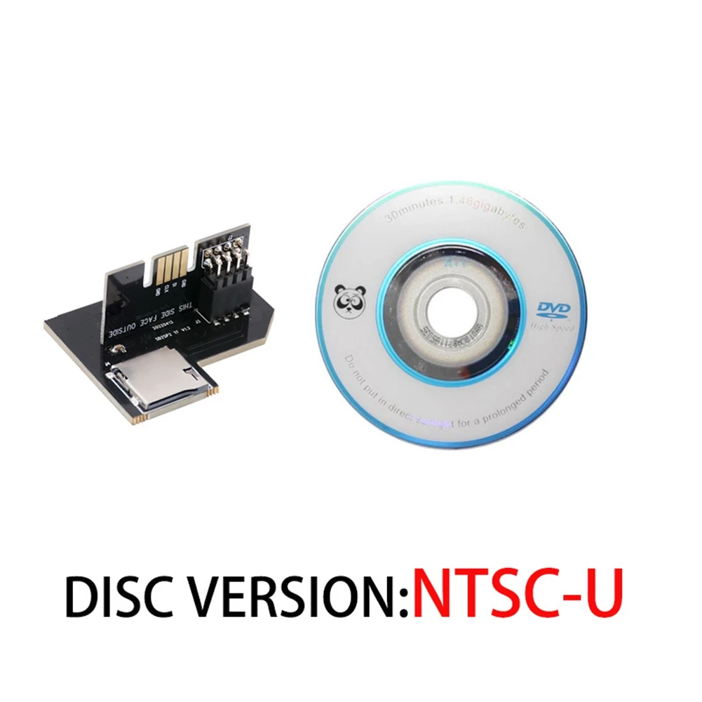 

For Gamecube NGC SD2SP2 PRO Adapter SD Load SDL Micro-SD Card TF Card Reader Supports TF Card Sd2Sp2 Adapter, NTSC-U CD