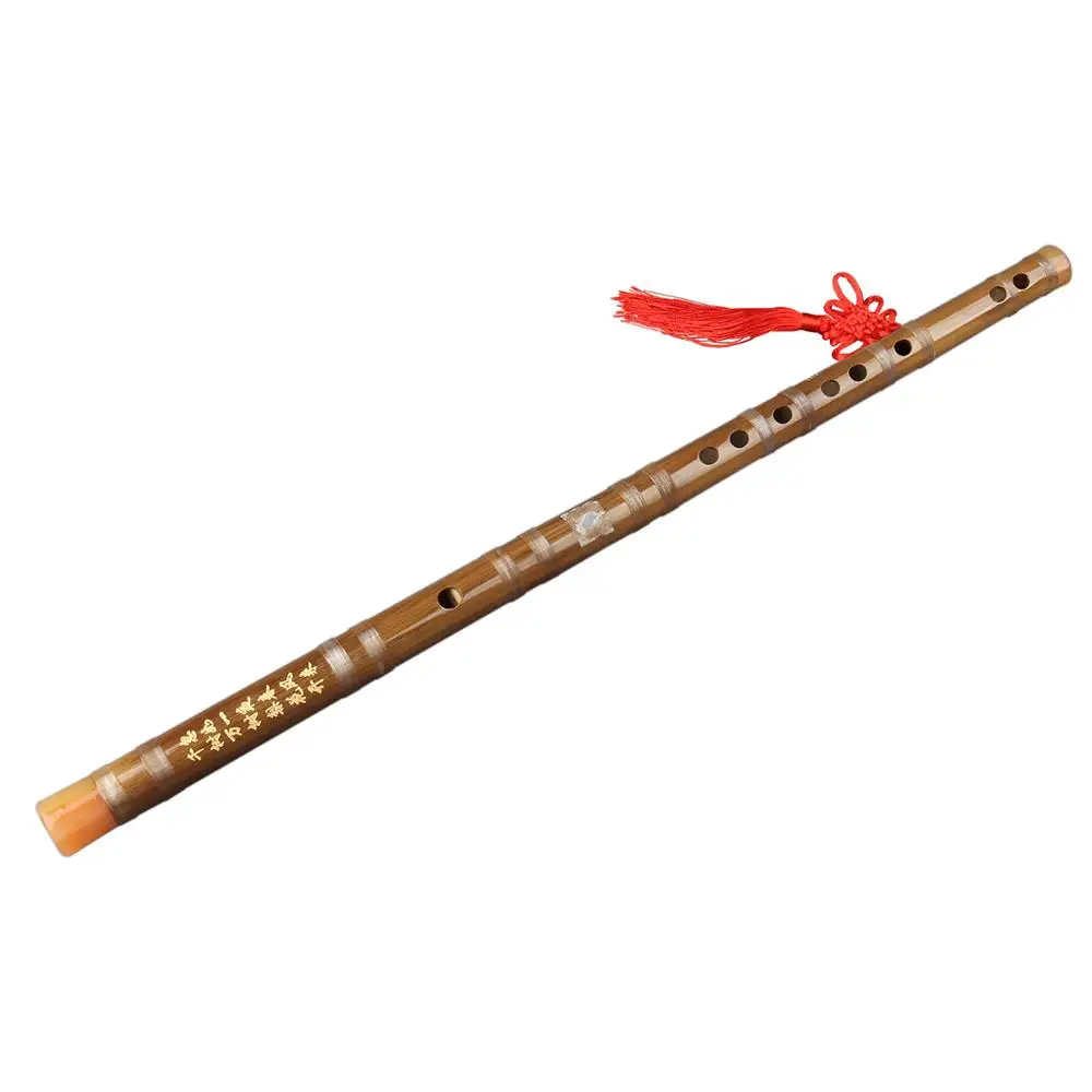 

CDEFG Key Brown Flute Handmade Bamboo Flute Musical Instrument Professional Flute Dizi with Line also suitable for Beginners