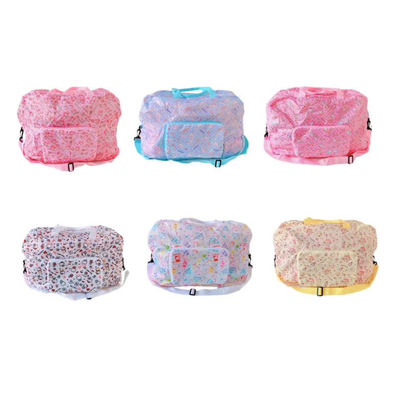 

Sanrio Kuromi Cinnamoroll My Melody Pompom Purins Hellokittys Anime Kawaii Cute Travel Luggage Storage Bag Light Messenger Gifts