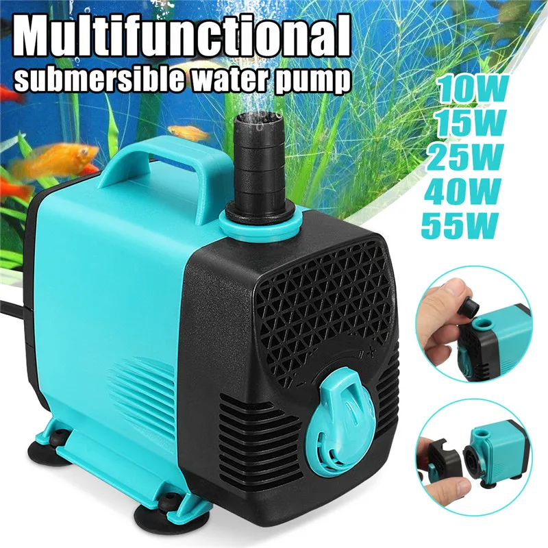 

Mini Multifunction Waterproof Brushless Pump 10/15/25/40/55W 110V Submersible Water Pump Aquarium Fish Tank Fountain Hydroponic