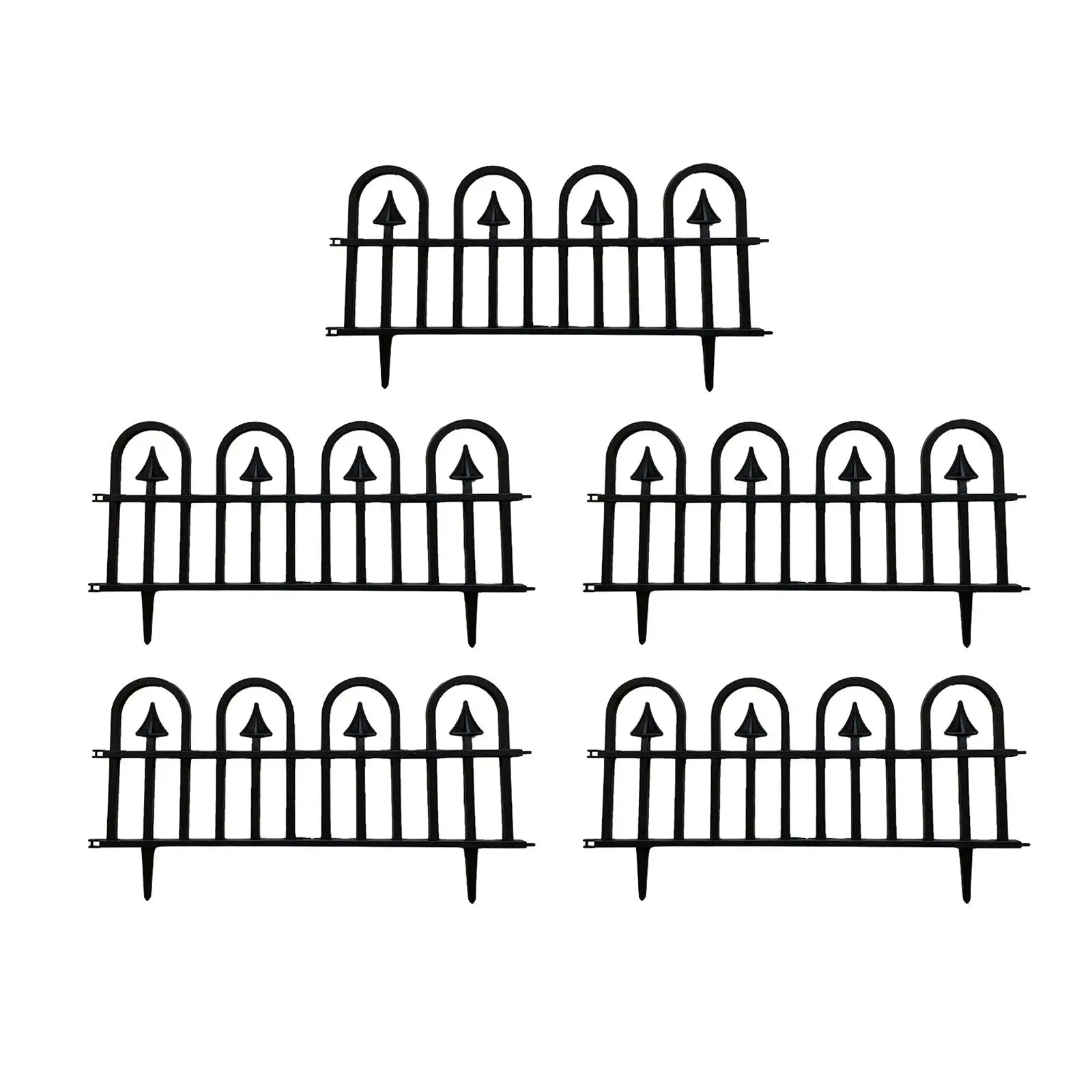 

5 Pieces Garden Edging Border Fence Border Garden Fencing Fence Liner for Flower Lawn Edge