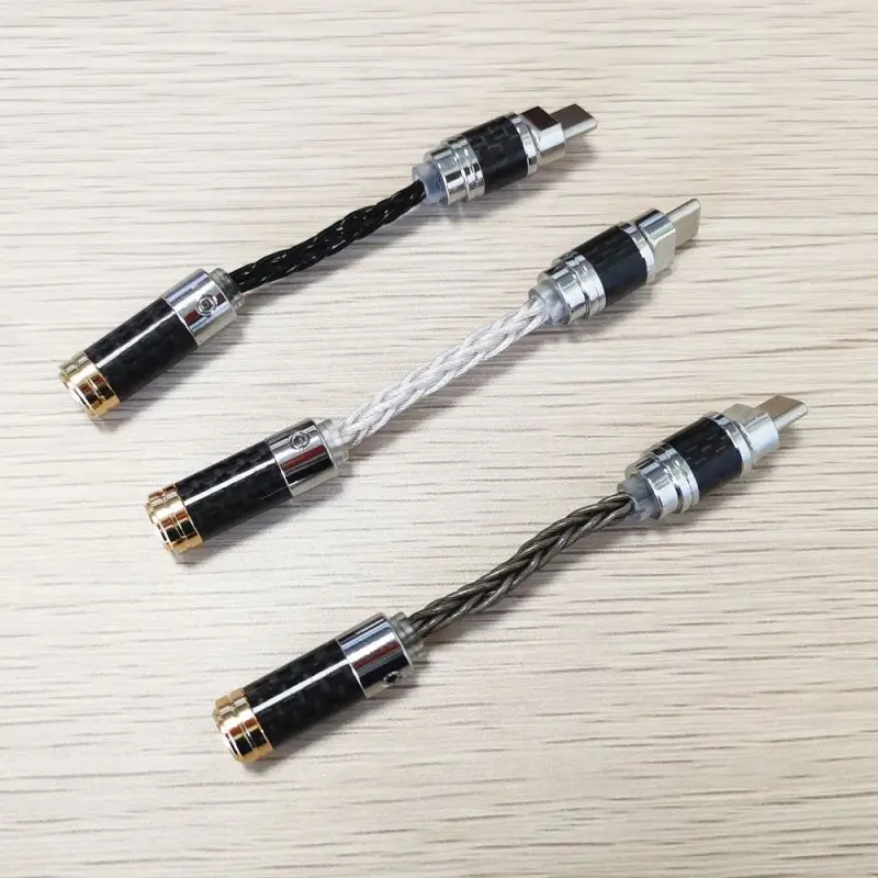 Кабель-адаптер ЦАП 3 5 кГц/32 бит с разъемом Type-C на 4 мм аудио/384 сбалансированный для