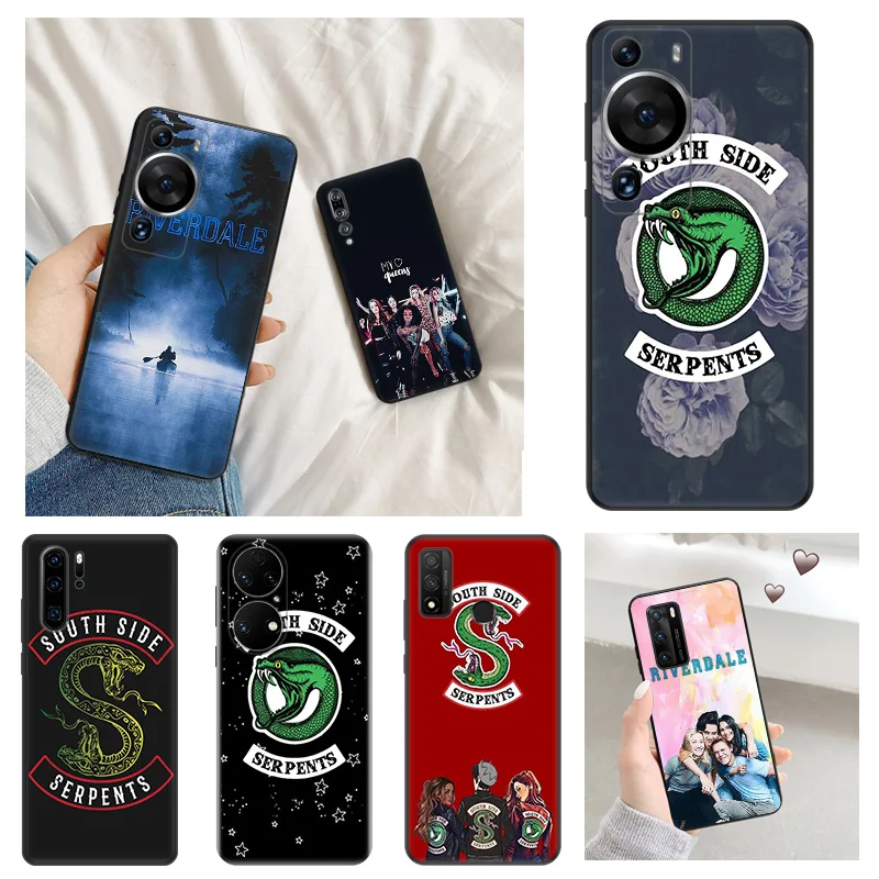 Матовый чехол для телефона Huawei P20 Pro P Smart P40 P30 Lite Moto G30 G31 G200 One Fusion Riverdale Serpents мягкий