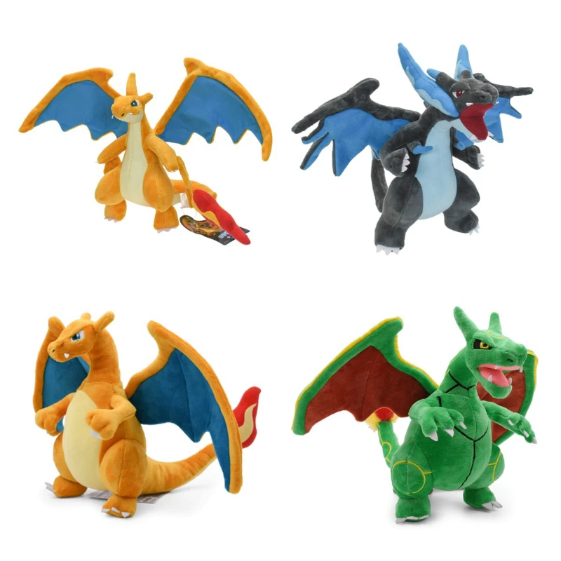 

Styles Pokemon Plush Toy Dolls Shiny Charizard X & Y Anime Figure Eevee Steelix Squirtle Snorlax Plush For Kids Gifts