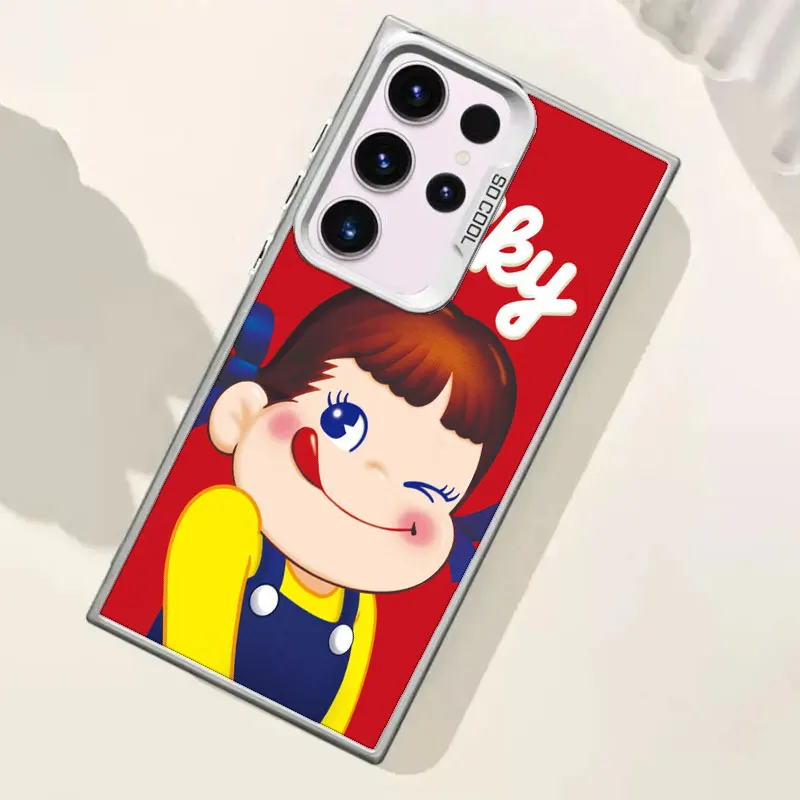Фото Чехол для телефона F-Fujiya M-Milky P-Peko C-chan с мультяшным принтом для Samsung S26 Ultra S25 Edge S24 FE S23 FE S22 Plus Galaxy S21 S20. №4