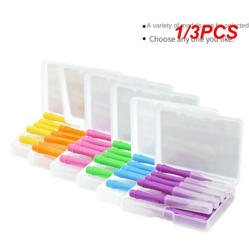 

1/3PCS Interdental Brush Floss Push-Pull Teeth Brushes Handheld Outdoor Oral Hygiene Tool Household Holiday 0.7mm
