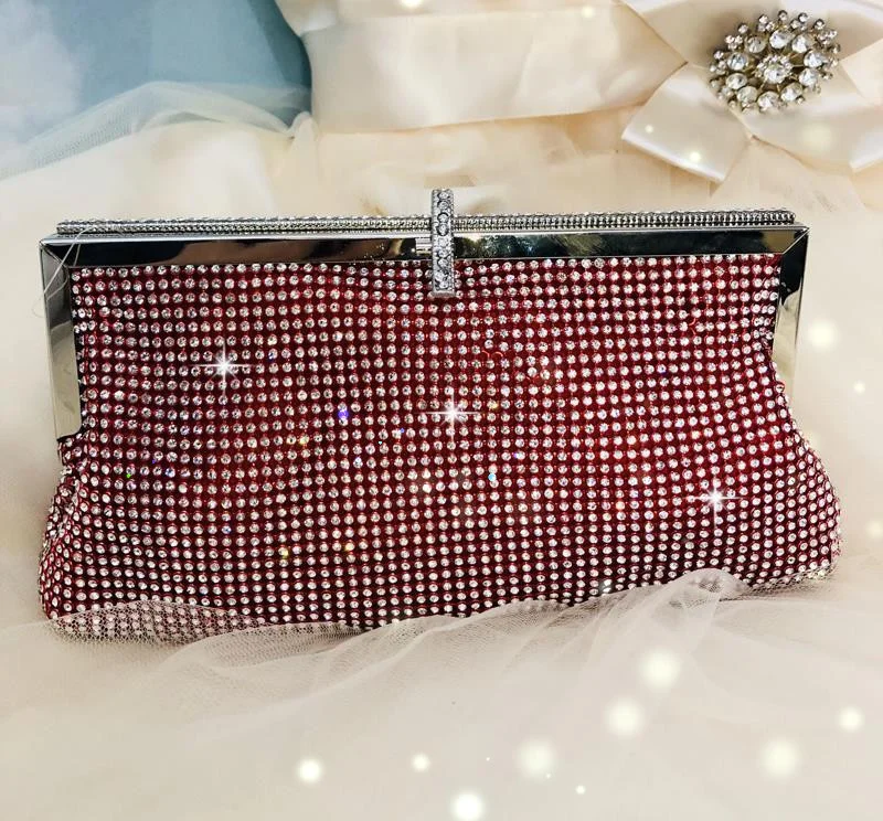 Небольшое количество цены высококачественный Блестящий обеденный мешок стразы