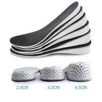 2 4cm height increase insoles breathable half insole heighten heel insert sports shoes pad cushion unisex shoe insoles 1 pair