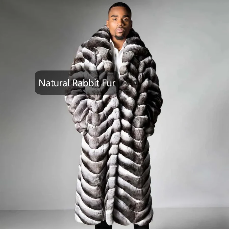 Мужская зимняя куртка из натурального меха