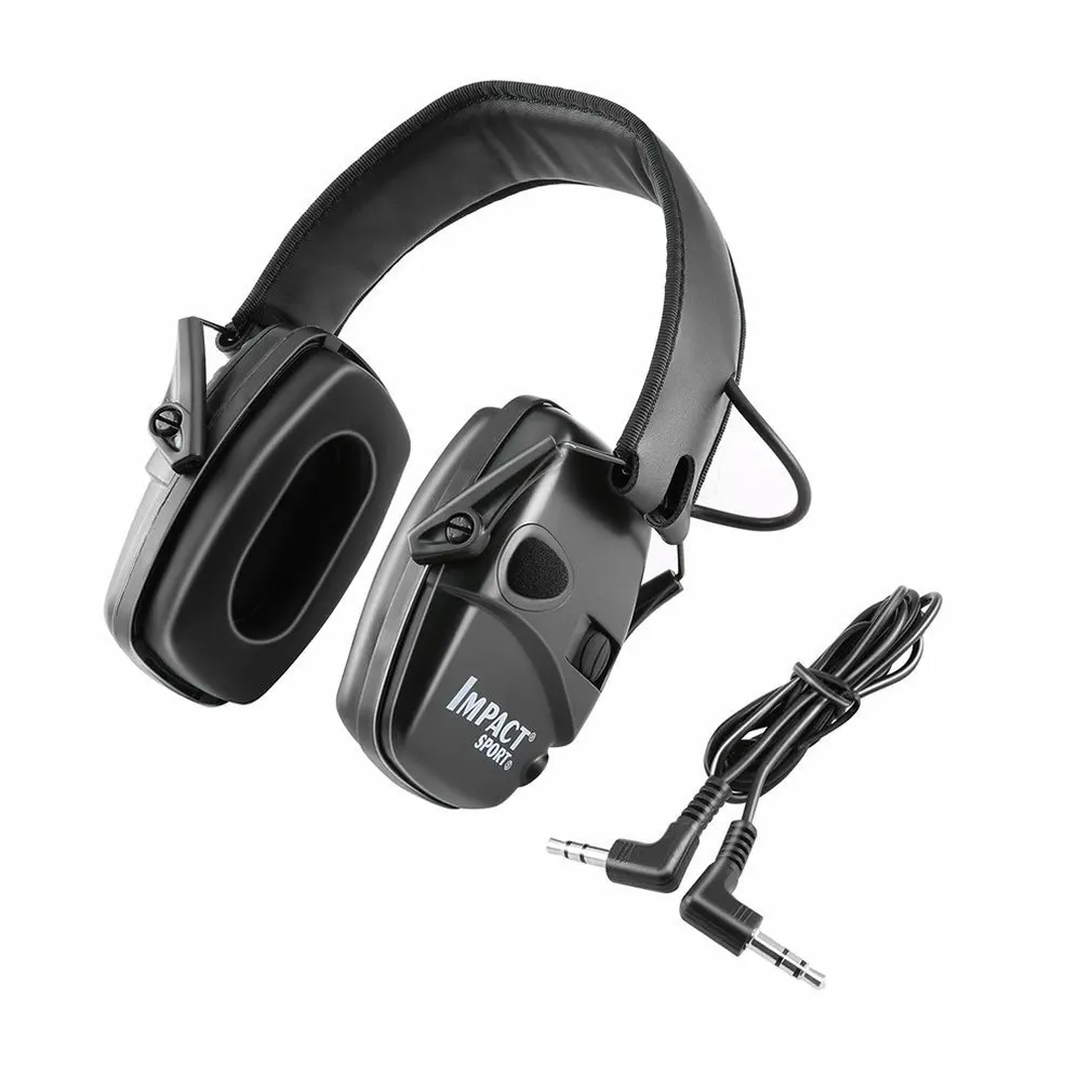 Enlarge Outdoor Hunting Tactics Noise-cancelling Headphone Smart Noise-isolating Earmuffs Wire-controlled Headset Monitoring Headphones