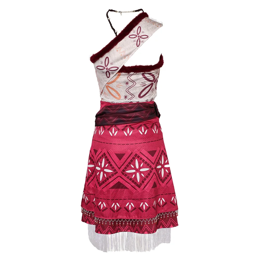 Женский Моана Косплей Топ Юбка Костюм Хэллоуин Карнавал Вечеринка Аниме Фильм