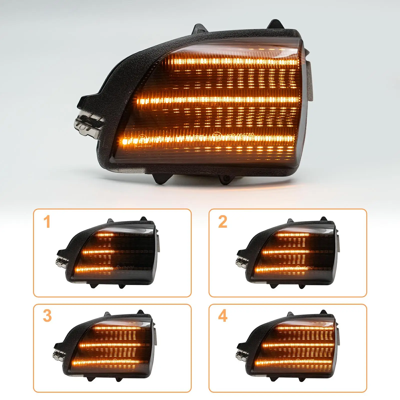 2 шт. динамический светодиодный указатель поворота для Volvo XC70 III XC90 Facelift 2007 2008 2009 2010 2011 2012 2013 2014 индикаторная лампа