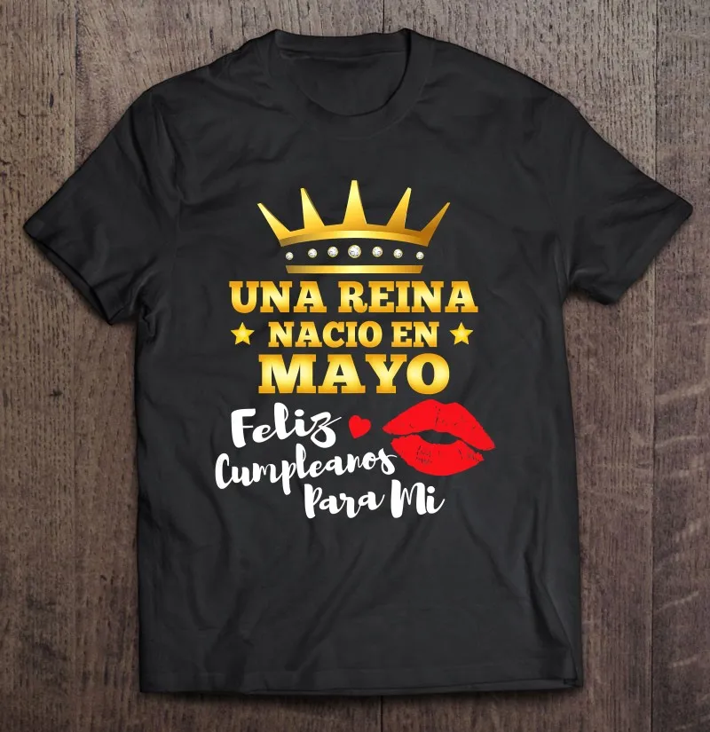 

Винтажная Мужская рубашка на день рождения Una Reina NACO En Mayo Feliz Cumpleanos, Мужская одежда, эстетическая одежда