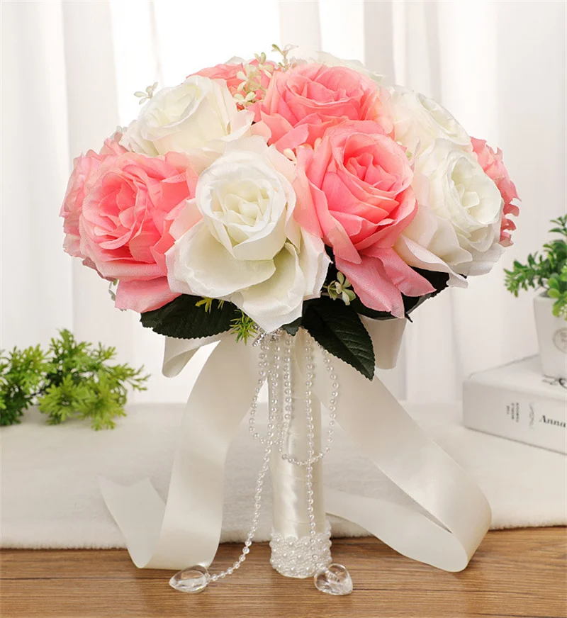 

Свадебный букет невесты VOHSIAHPO, искусственные цветы, букет подружки невесты, букет для обеденного стола, спальни, аксессуары для дома и свадь...