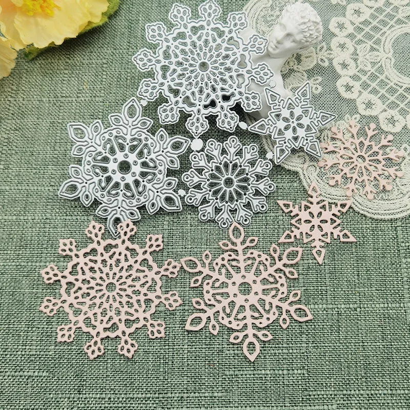 

Snowflake Metal Cutting Dies DIY Scrapbooking Album Embossing Decorative Handicrafts Greeting Card Knife Mold Punch Stencil