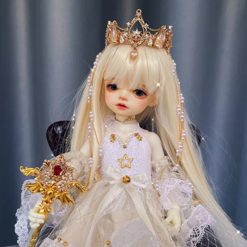 

Детская игрушка ручной работы D04-A1046 1/3 1/4 MSD кукла BJD/SD аксессуары для кукол Роскошная золотая корона 1 шт.