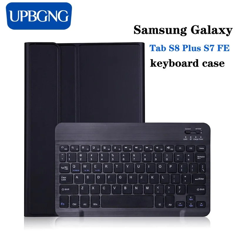 

Чехол UPBGNG с Bluetooth клавиатурой мышью для Samsung Galaxy Tab S8 Plus S8 Ultra Galaxy Tab S7 FE S6 Lite