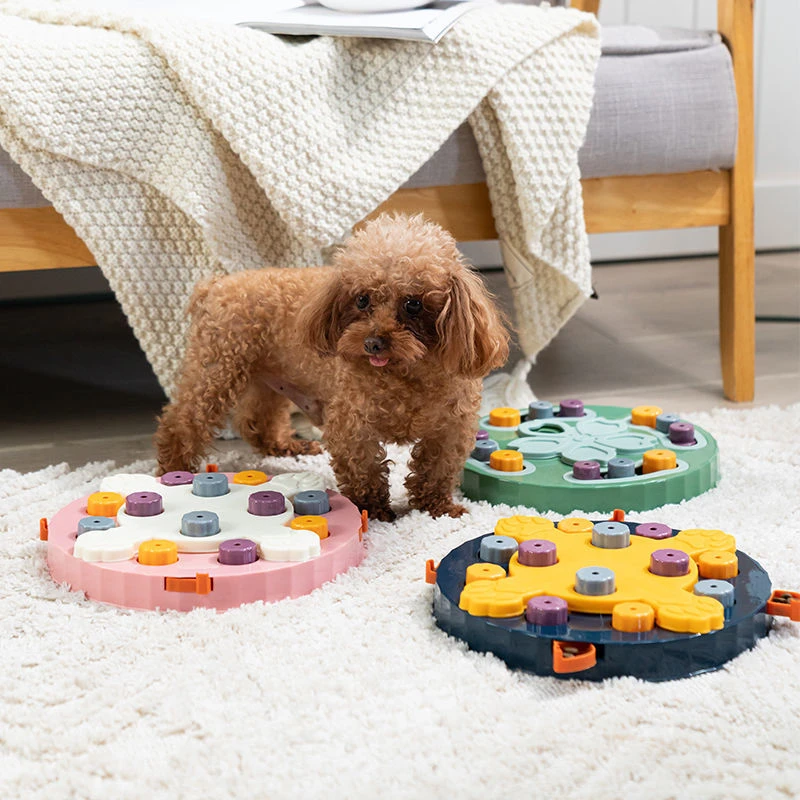 

Dog Puzzle Toys Slow Feeder Interactive Increase Puppy IQ Food Dispenser Slowly Eating NonSlip Bowl Pet Cat Dogs Training Game