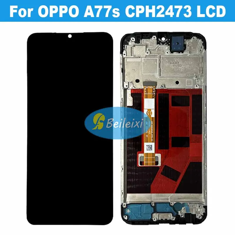 Для OPPO A77s CPH2473 ЖК-дисплей дигитайзер сенсорного экрана в сборе запасные части